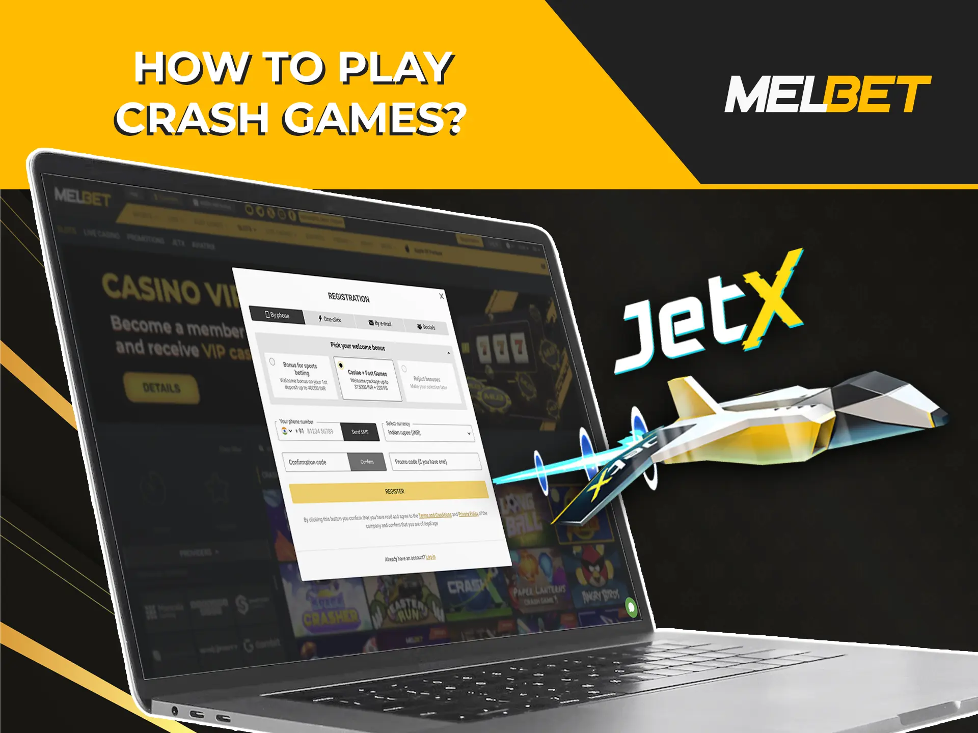 Join the action and start winning at the premier crash games by signing up with Melbet Casino today.