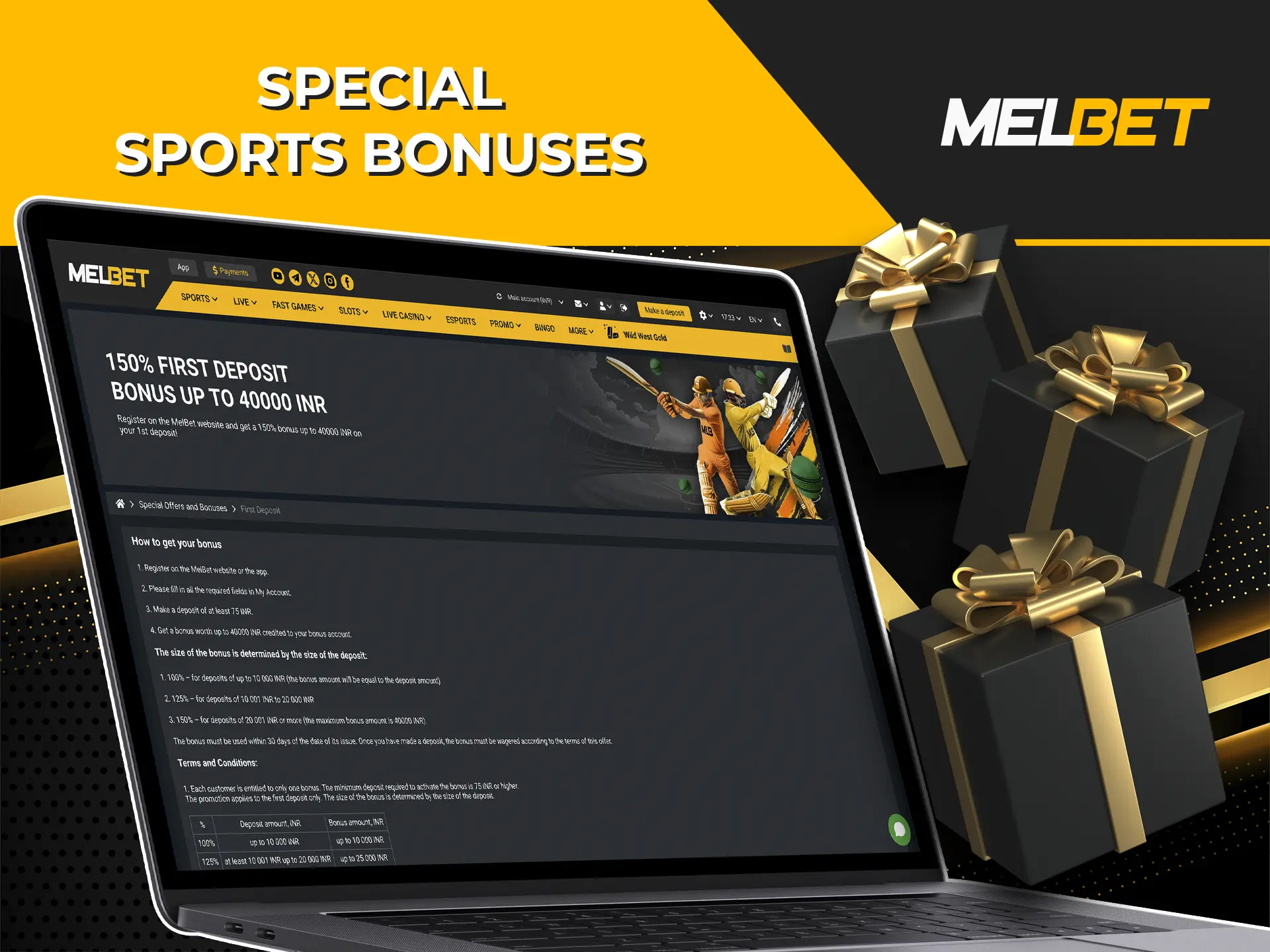 Make the most of the Melbet bonus to boost your balance and increase your potential returns.
