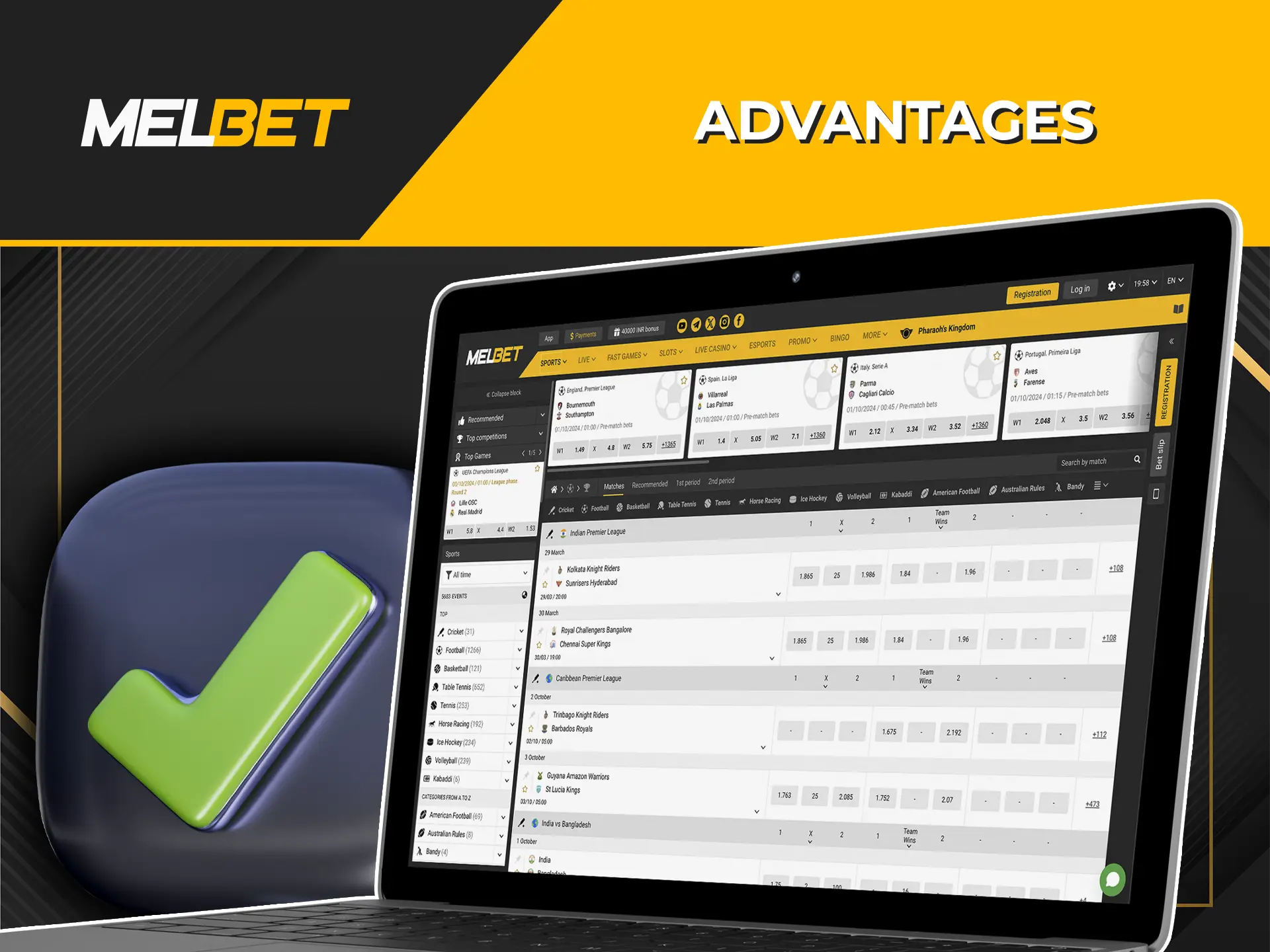 Discover the primary benefits of using the Melbet casino web portal.