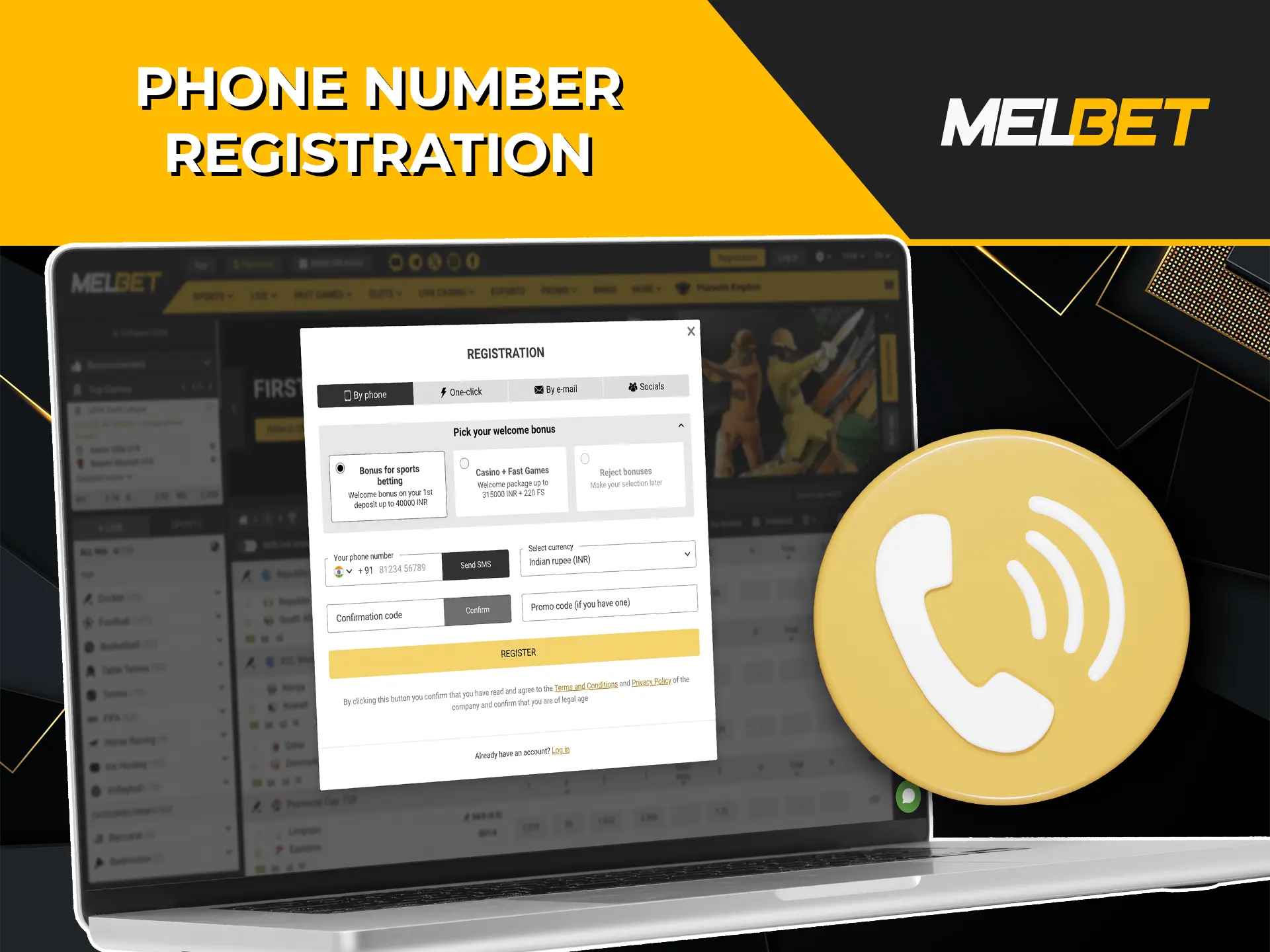 If you prefer a direct approach, registering with your phone number is a highly efficient option.