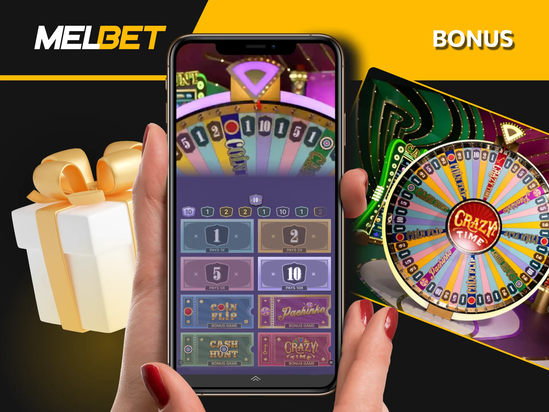 Explore the high-stakes excitement of the Crazy Time bonus rounds at Melbet live casino.