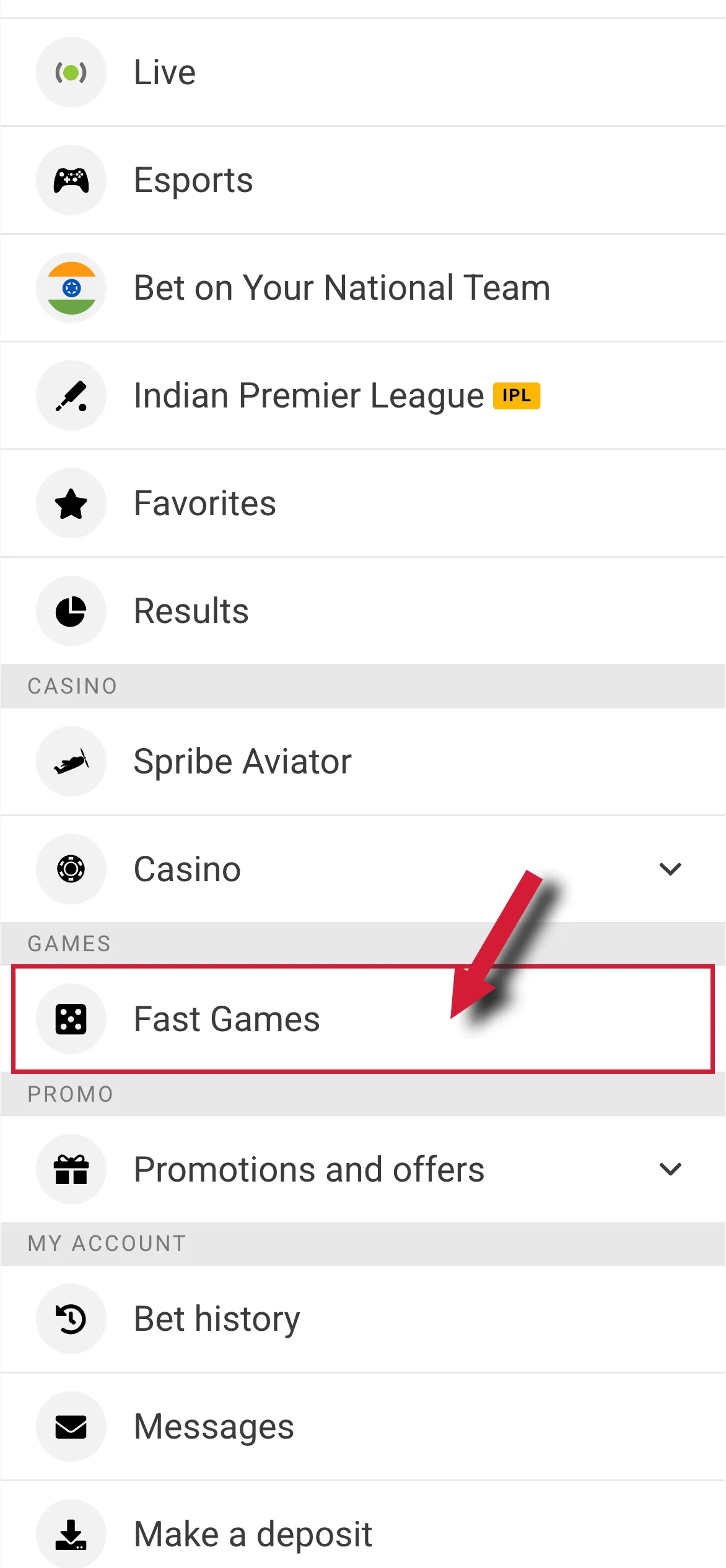 The quickest way to find the game is by using the built-in search feature on Melbet.
