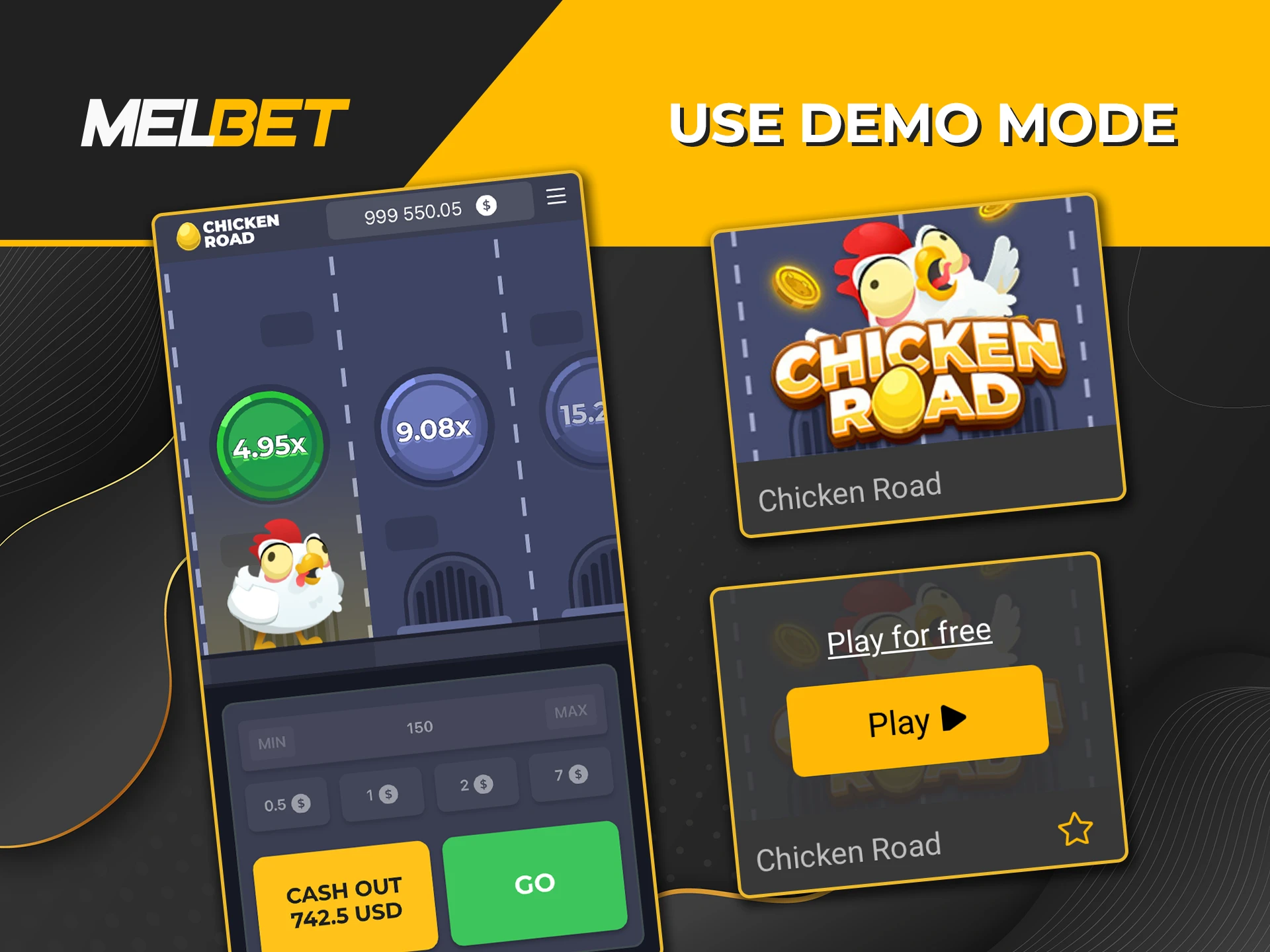 Build your confidence and sharpen your instincts by taking advantage of the Melbet Casino demo for Chicken Road.