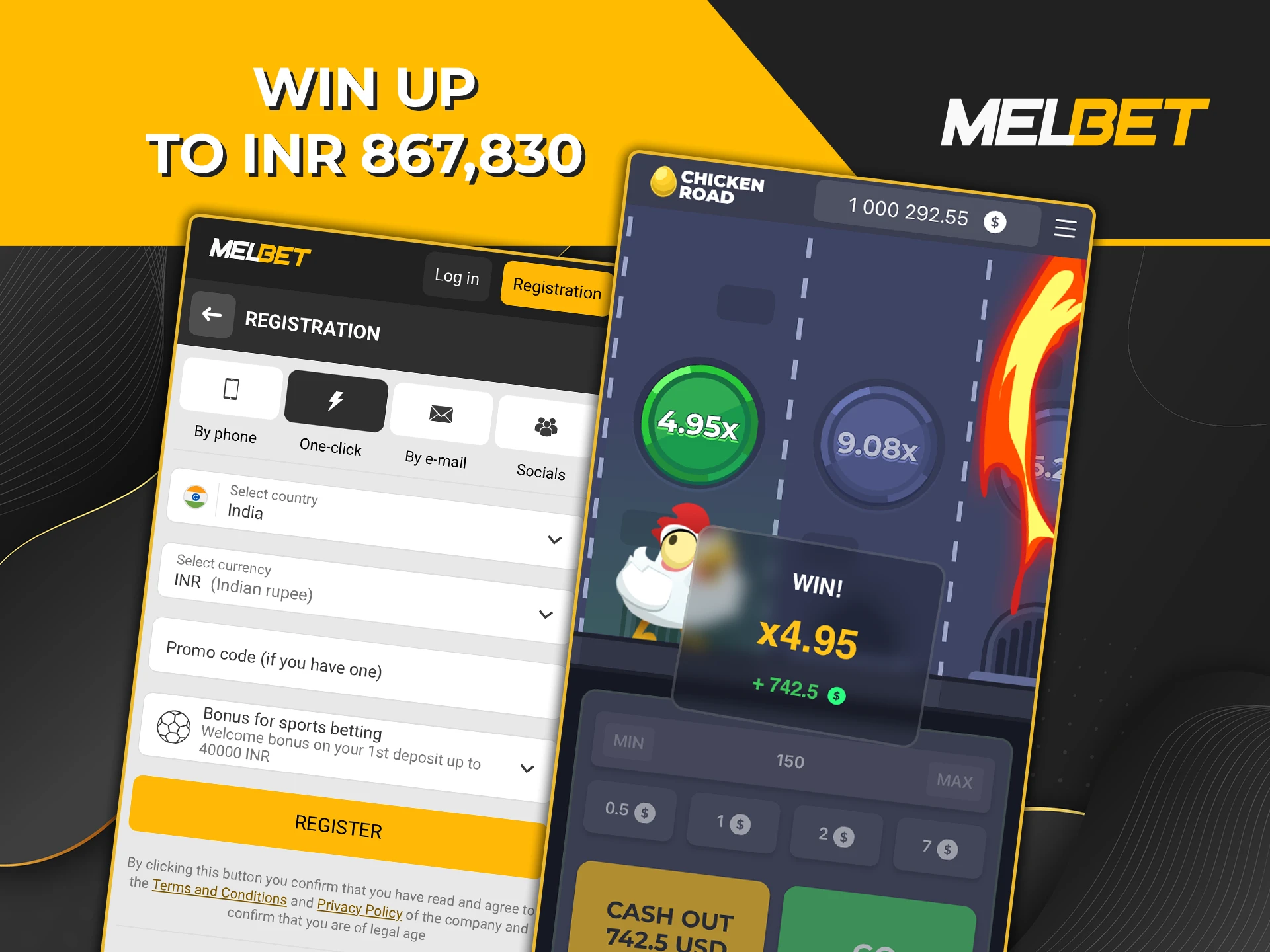 Go for the jackpot and secure the top prize in Chicken Road at Melbet.