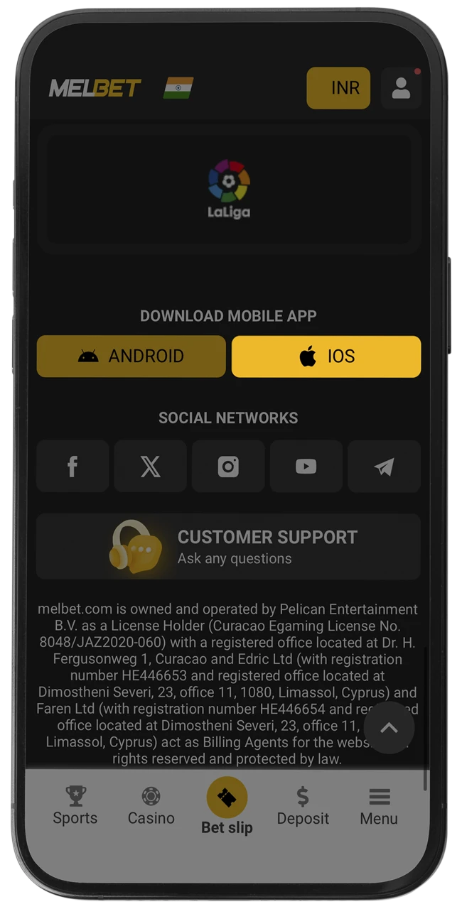 Start the installation by tapping the button featuring the Apple logo.