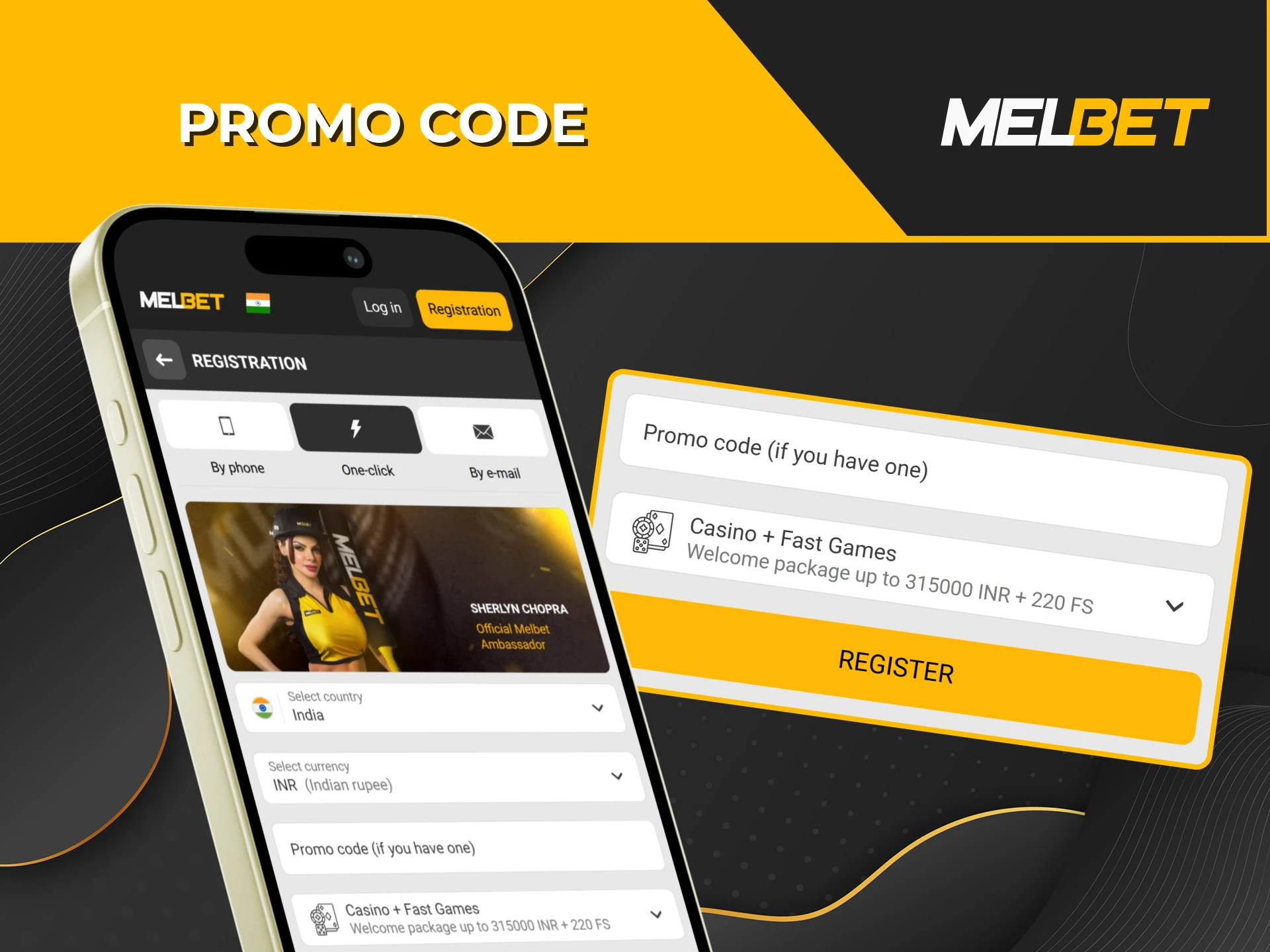 Don't forget to provide your promo code during the registration process within the Melbet app.