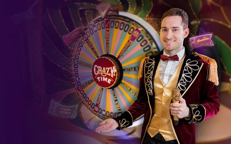 Step into the colorful world of Crazy Time, a game show experience filled with unexpected bonuses and huge wins.