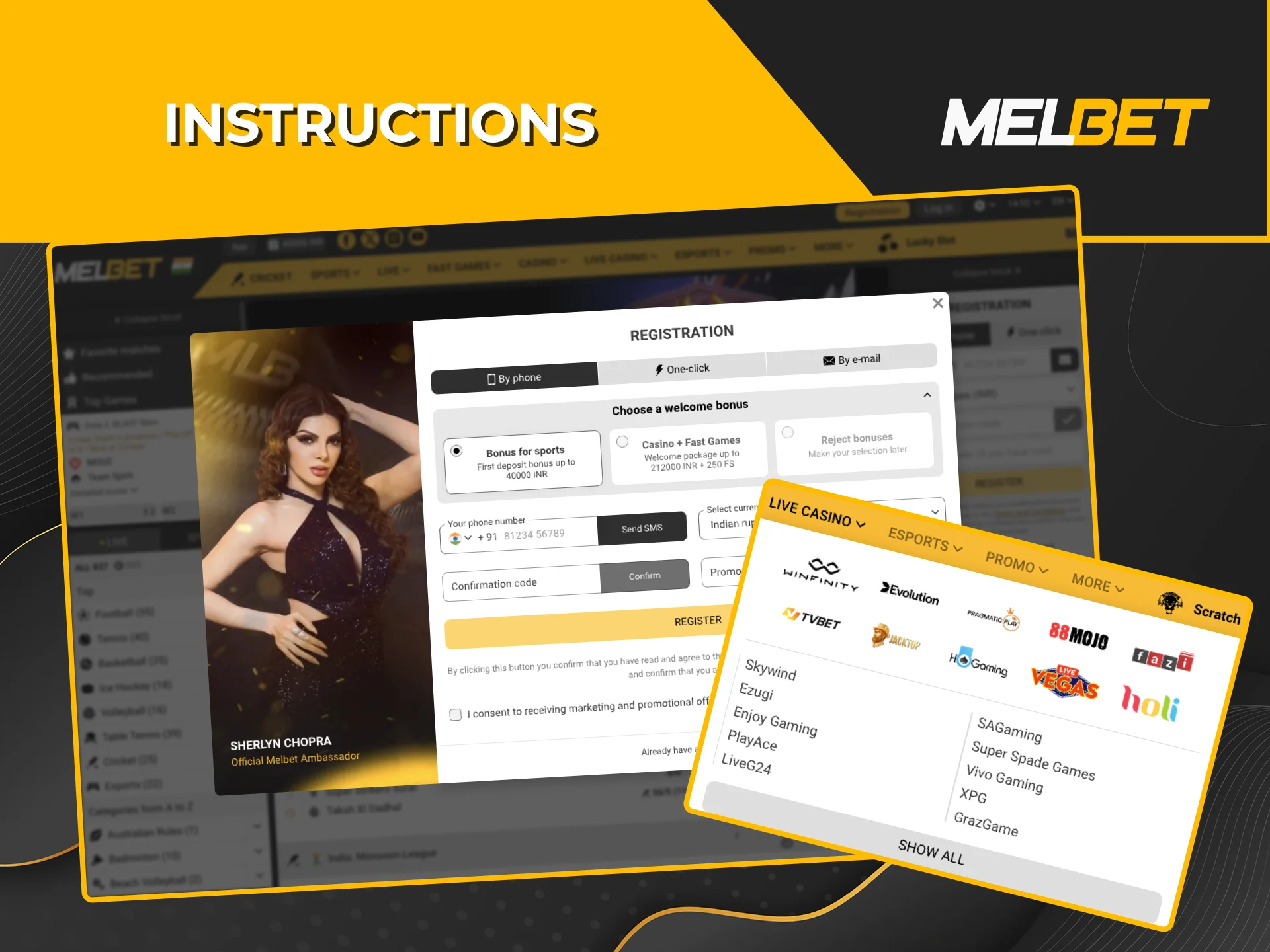 Find a quick and easy guide on how to launch your live casino journey on the official Melbet site.