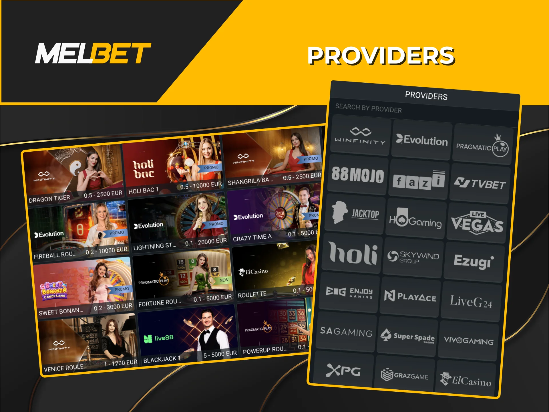 At Melbet, we only partner with top-tier, time-tested providers to ensure you have access to the most secure and high-quality games available.