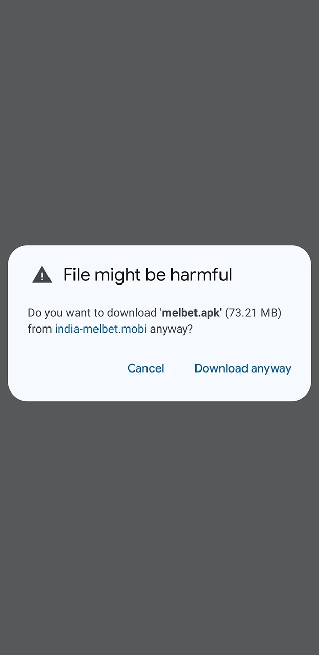 Begin the download process and wait a few moments for the file to save.