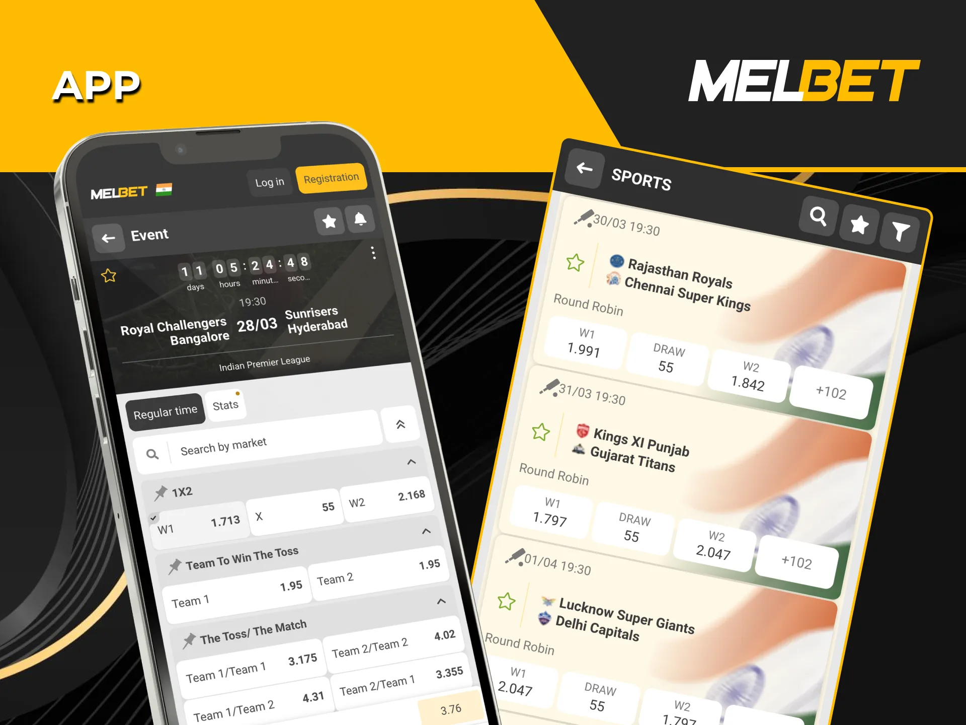 Experience seamless IPL betting using the Melbet mobile app, available for both iOS and Android users.