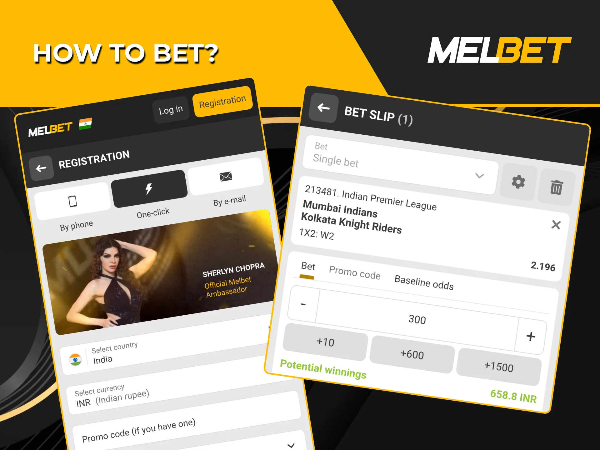 A simple, step-by-step walkthrough for wagering on the IPL via Melbet.
